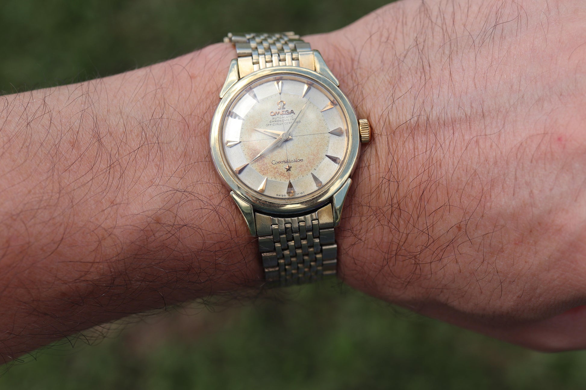 Omega Constellation Pie Pan Watch. Authentic Mens Omega Automatic 5852