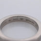 Bvlgari Ring. Bulgari Marry ME Platinum plain Band Pt950 Flat Genuine Bvlgari