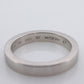 Bvlgari Ring. Bulgari Marry ME Platinum plain Band Pt950 Flat Genuine Bvlgari