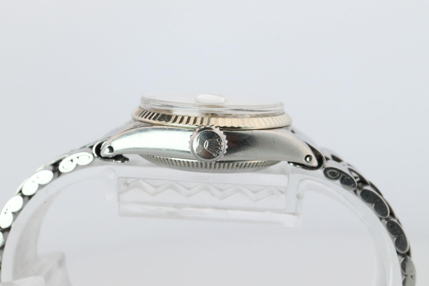 Genuine Rolex 6517 Oyster Perpetual Watch. Ladies ROLEX Automatic WG Bezel.