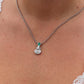 Platinum Emerald Pendant. Genuine Emerald and Diamond Door knocker PT900 Pendant