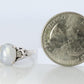 14k Gray Star Sapphire Natural Oval Cabochon ring. Gray Sapphire Diamond ring.