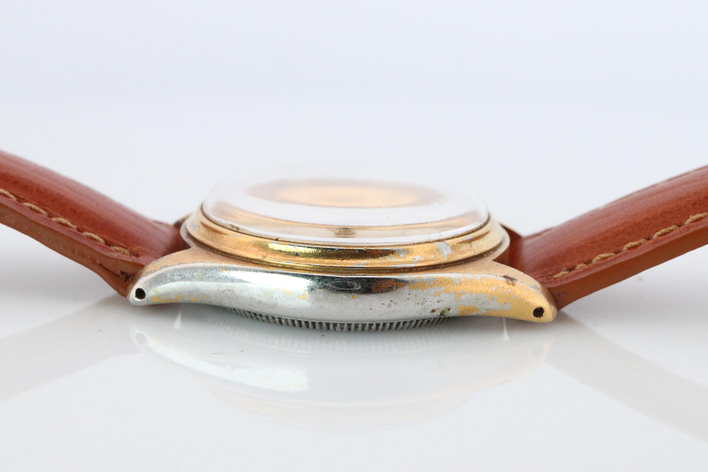 ROLEX Watch. Rolex ref. 6144 1950s Stainless Steel Mens Rolex watch.