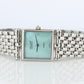 Van Cleef and Arpels 522642 watch. Classique Square Blue Shell Dial