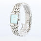 Van Cleef and Arpels 522642 watch. Classique Square Blue Shell Dial