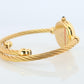 Vintage GUCCI Quartz 2700.2.L  Watch. Gucci Ladies Bangle Gold Tone Wristwatch