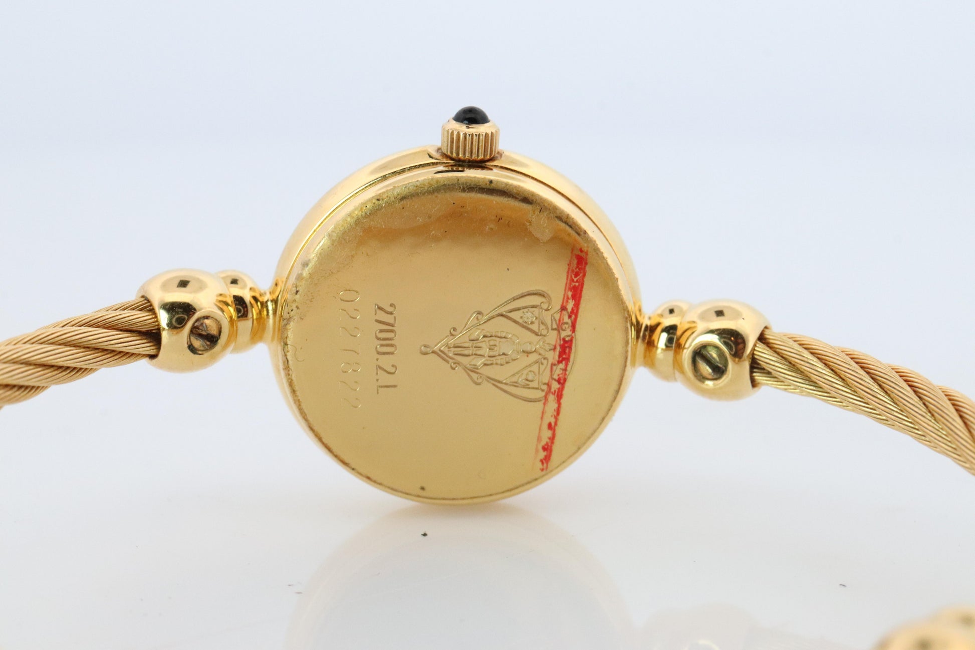 Vintage GUCCI Quartz 2700.2.L  Watch. Gucci Ladies Bangle Gold Tone Wristwatch