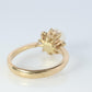 14k Pearl and Diamond Halo ring. 14k White gold Solitaire Halo ring with AKOYA