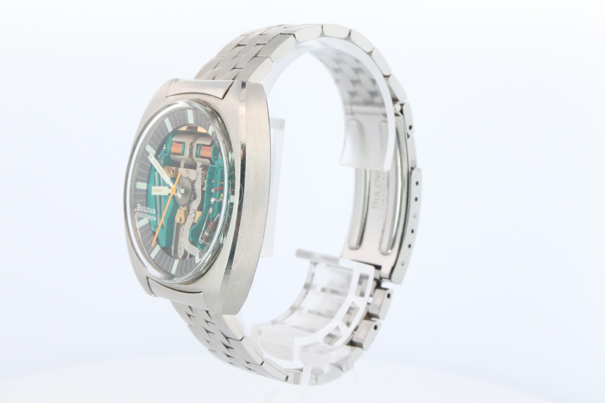 Vintage BULOVA Accutron watch. Spaceview Bulova Accutron Electric Transparent.