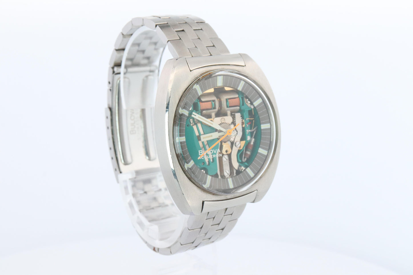 Vintage BULOVA Accutron watch. Spaceview Bulova Accutron Electric Transparent.