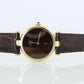 Genuine Cartier Watch. Must de Cartier Vendome Round Argent Vermeil Brown ladies