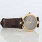 Genuine Cartier Watch. Must de Cartier Vendome Round Argent Vermeil Brown ladies