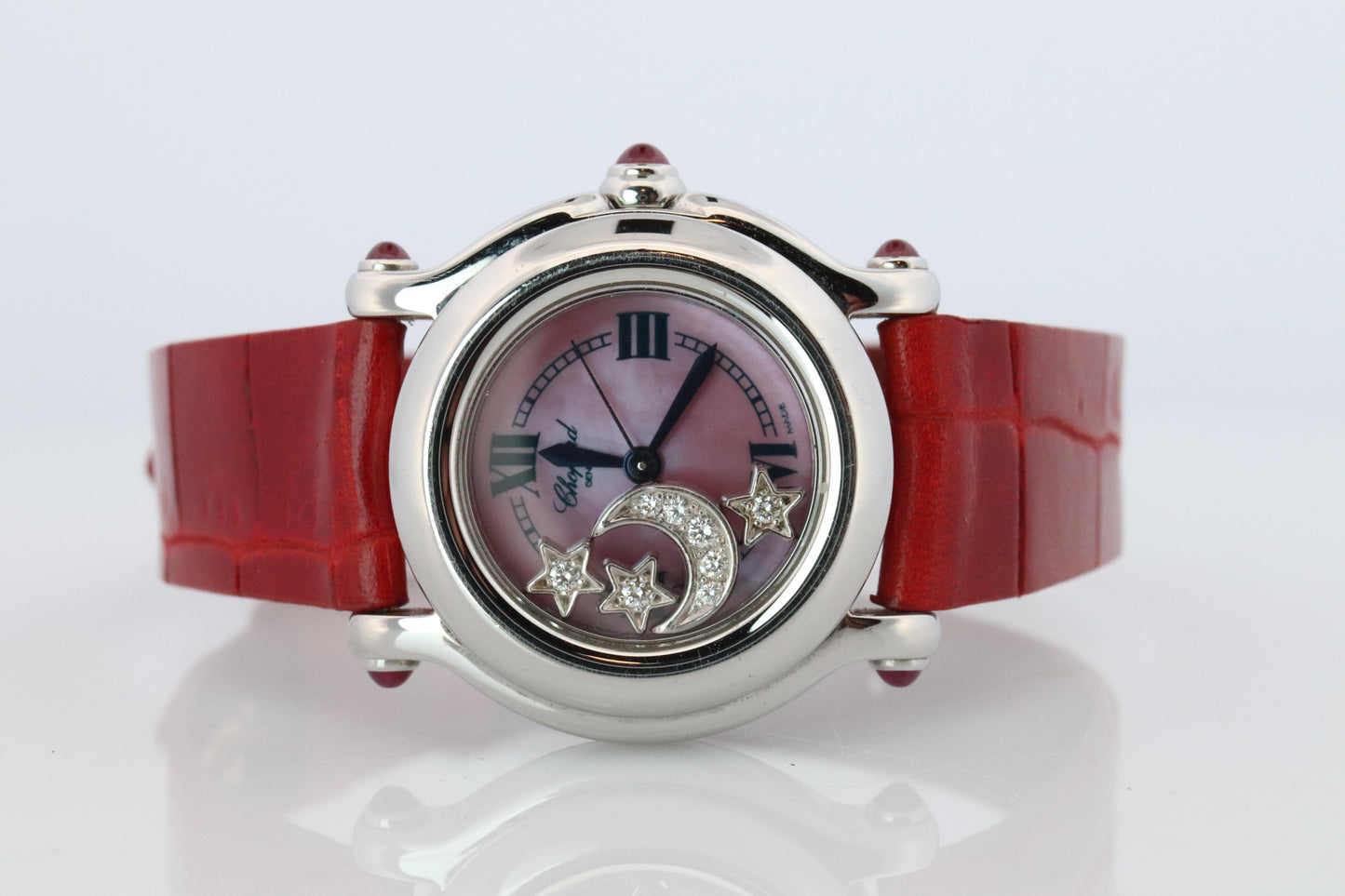 Chopard Happy Sport  Stars Ruby Diamond Watch. Chopard LUC 27/8245-21 Ladies