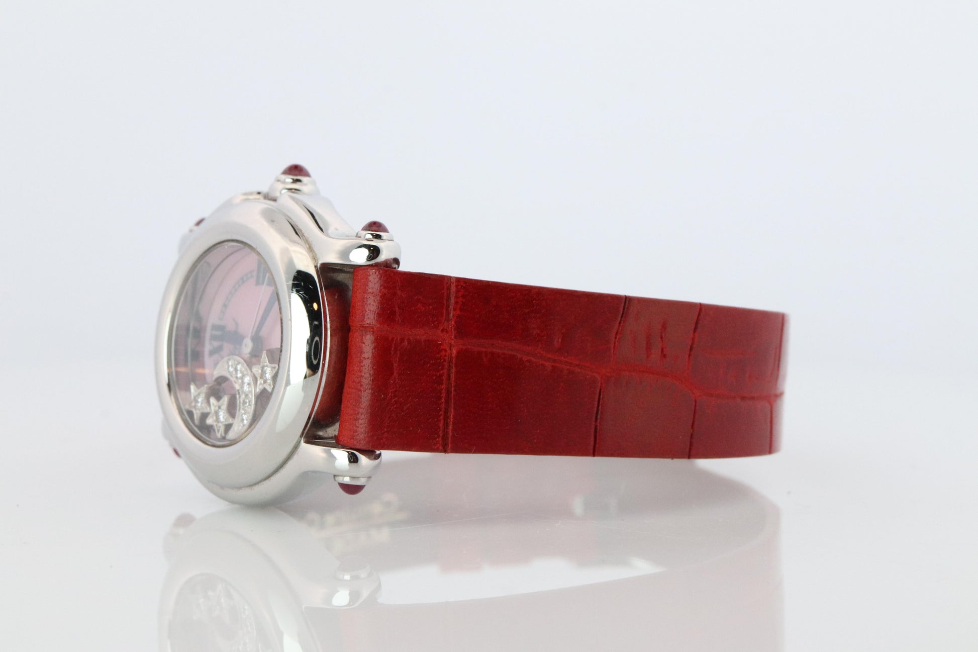 Chopard Happy Sport  Stars Ruby Diamond Watch. Chopard LUC 27/8245-21 Ladies