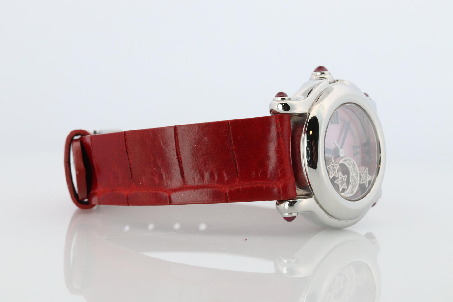 Chopard Happy Sport  Stars Ruby Diamond Watch. Chopard LUC 27/8245-21 Ladies