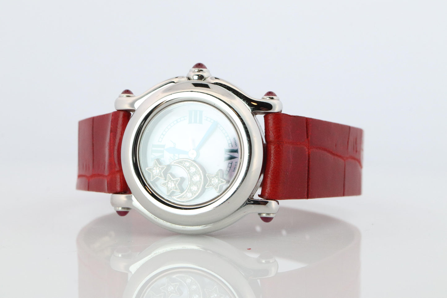 Chopard Happy Sport  Stars Ruby Diamond Watch. Chopard LUC 27/8245-21 Ladies