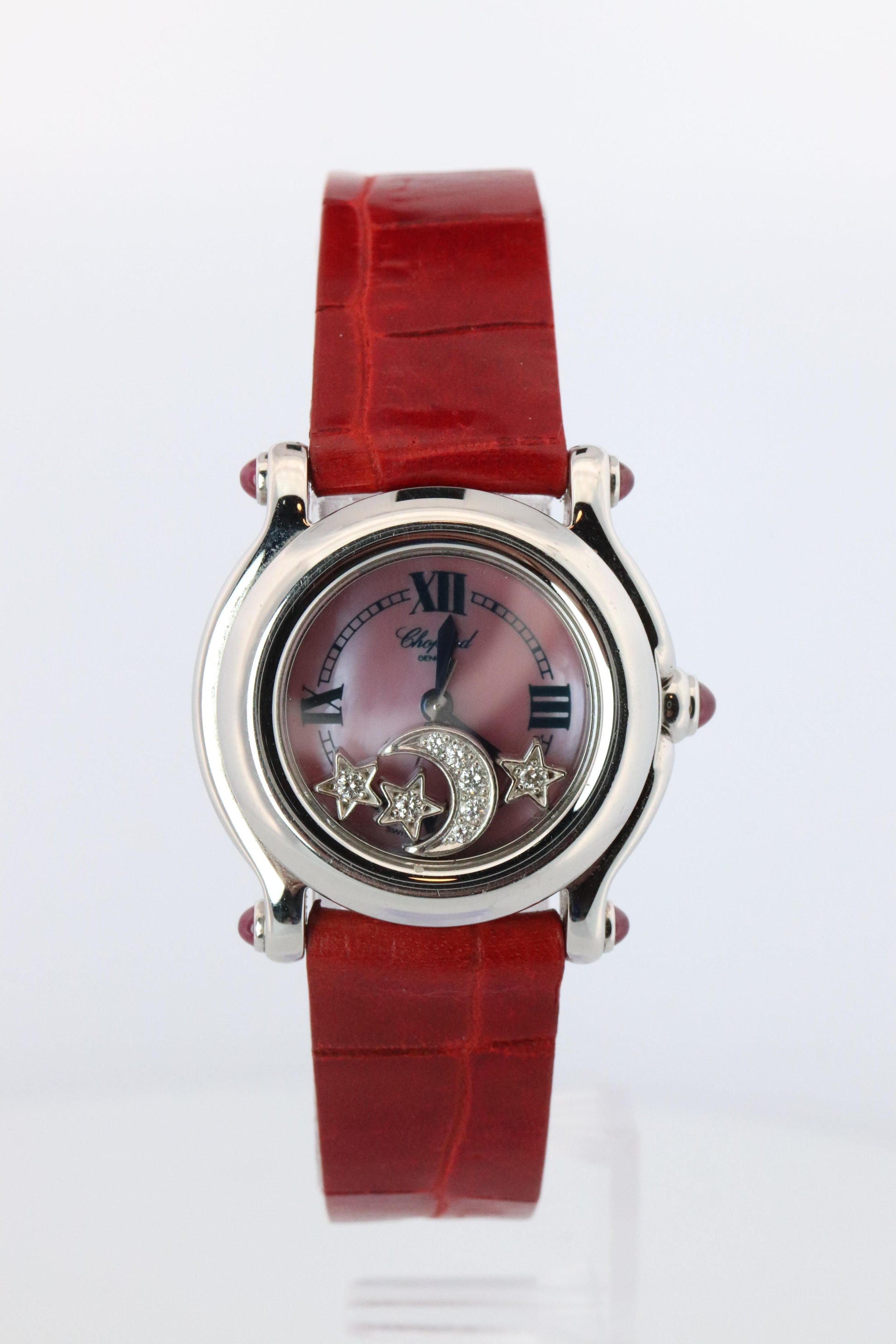 Chopard Happy Sport  Stars Ruby Diamond Watch. Chopard LUC 27/8245-21 Ladies