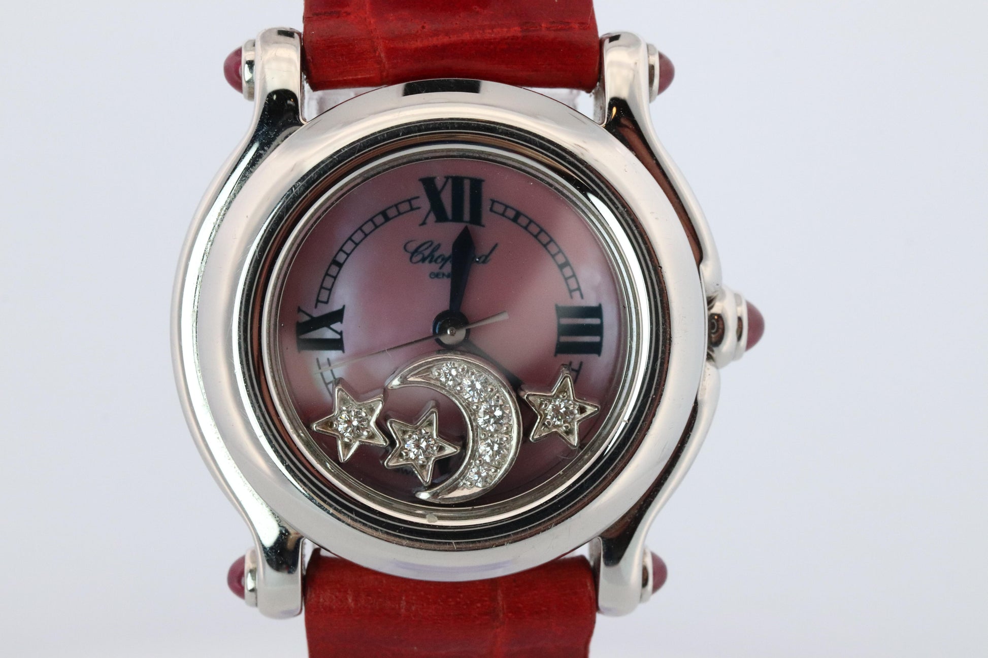 Chopard Happy Sport  Stars Ruby Diamond Watch. Chopard LUC 27/8245-21 Ladies
