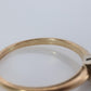 Art Deco Diamond Solitaire Square setting Ring. 14k Gold European Cut diamond