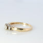 14k Diamond trio ring. 3 stone Diamond .36tcws Ring. Engagement Ring. Journey