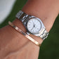 Genuine Rolex 6618 Watch. Ladies ROLEX Oyster Perpetual White Dial Wristwatch.