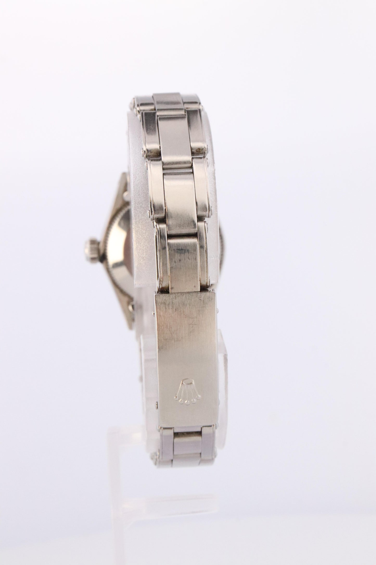 Genuine Rolex 6618 Watch. Ladies ROLEX Oyster Perpetual White Dial Wristwatch.