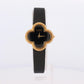 Van Cleef and Arpels Alhambra watch. 18k Gold VCA HH75210 Clove Black Dial.