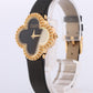 Van Cleef and Arpels Alhambra watch. 18k Gold VCA HH75210 Clove Black Dial.