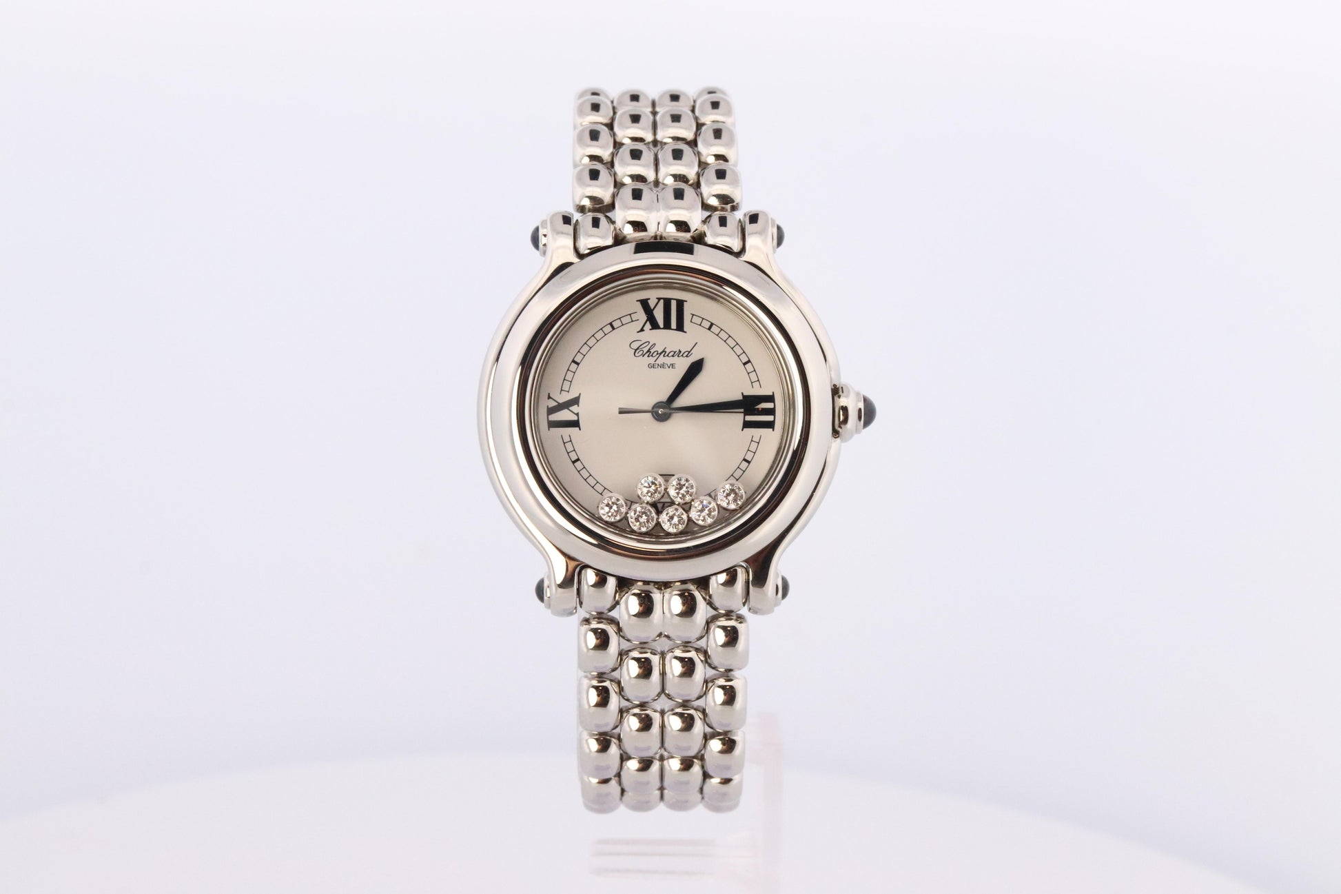 Chopard Happy Sport Sapphire Diamond Watch. Chopard LUC 27/8236-23