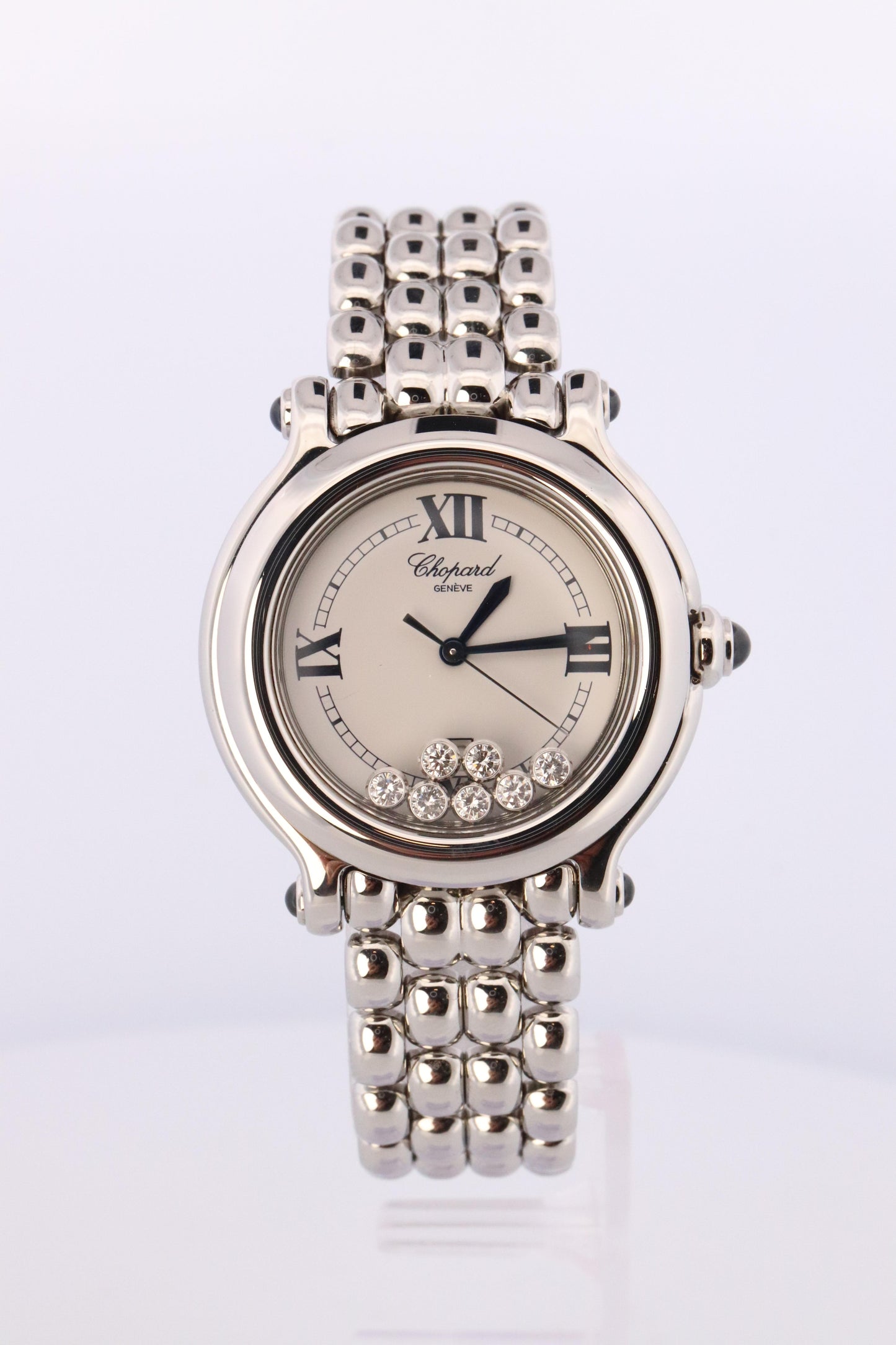 Chopard Happy Sport Sapphire Diamond Watch. Chopard LUC 27/8236-23