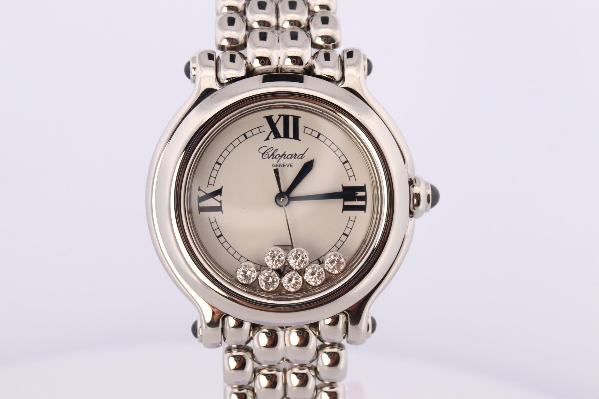 Chopard Happy Sport Sapphire Diamond Watch. Chopard LUC 27/8236-23