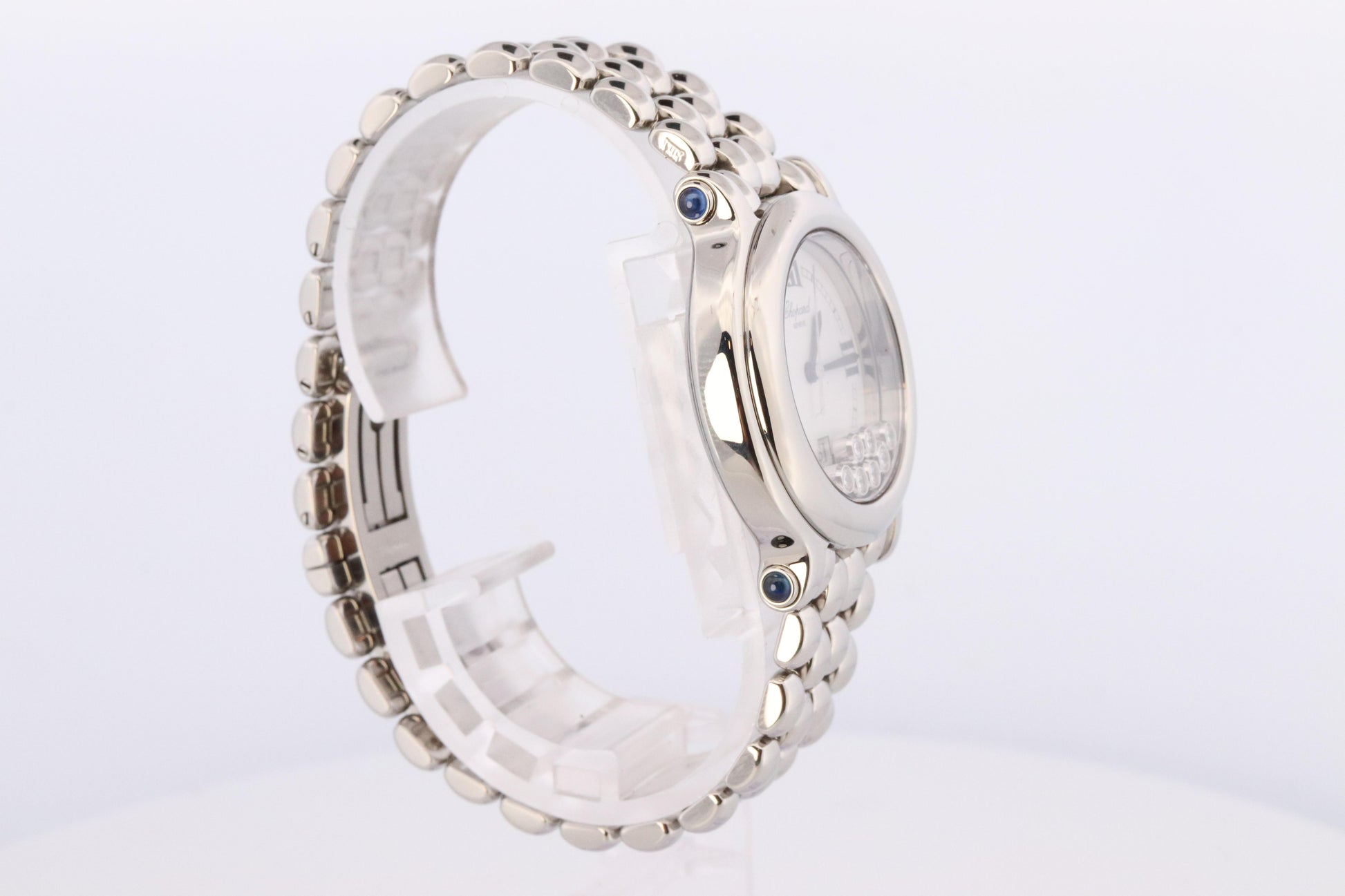 Chopard Happy Sport Sapphire Diamond Watch. Chopard LUC 27/8236-23
