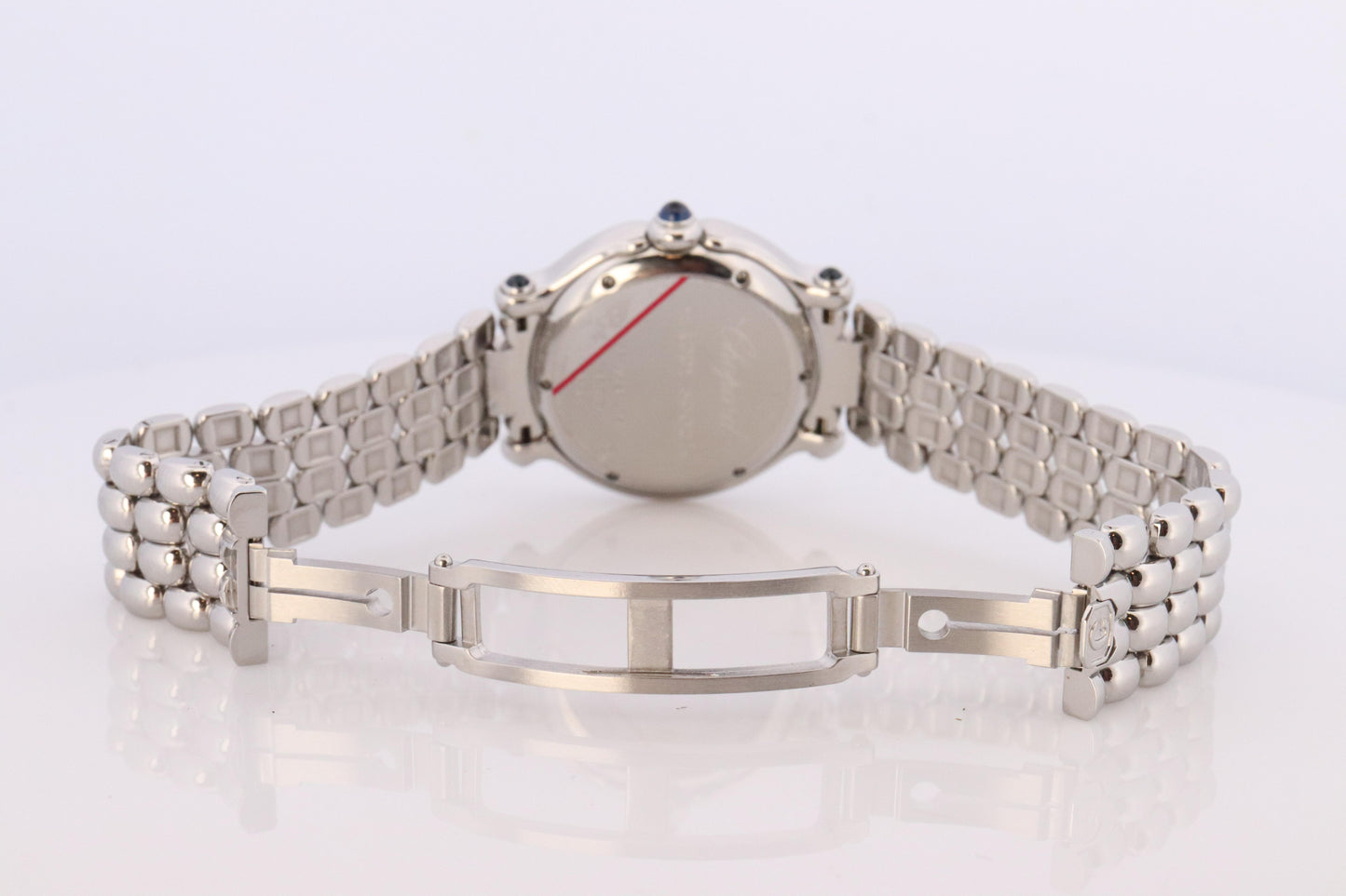 Chopard Happy Sport Sapphire Diamond Watch. Chopard LUC 27/8236-23