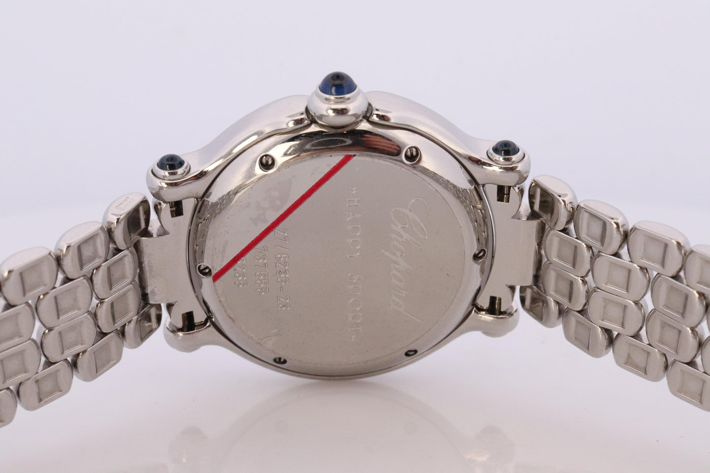 Chopard Happy Sport Sapphire Diamond Watch. Chopard LUC 27/8236-23