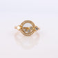 18k Chopard Happy Diamond ring. CHOPARD Happy Diamond band