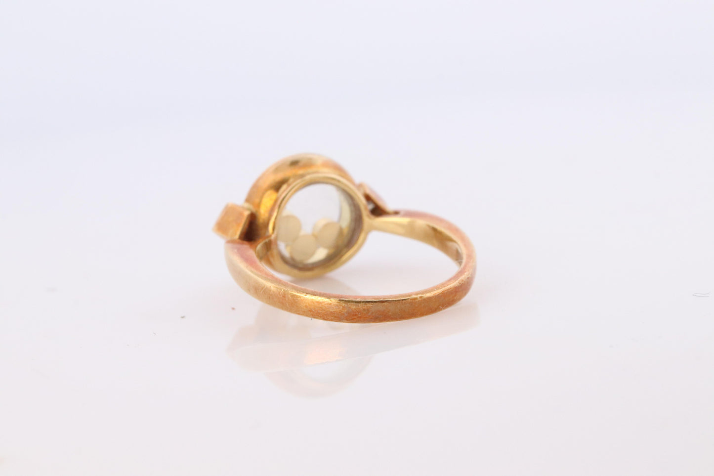 18k Chopard Happy Diamond ring. CHOPARD Happy Diamond band