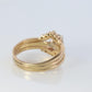 Diamond Solitaire Ring with Jacket. 14k Diamond Engagement Ring Set. Wedding kit