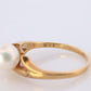 Mikimoto Ring. Vintage 18k Gold Mikimoto Pearl and Diamond Cluster. Vines Grapes