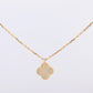 Van Cleef Arpels Alhambra Necklace . Genuine VCA 18k YG Sweet Shell Pendant
