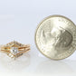 Diamond Solitaire Ring with Jacket. 14k Diamond Engagement Ring Set. Wedding kit