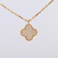 Van Cleef Arpels Alhambra Necklace . Genuine VCA 18k YG Sweet Shell Pendant