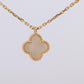 Van Cleef Arpels Alhambra Necklace . Genuine VCA 18k YG Sweet Shell Pendant