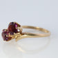 10k Vintage Amethyst Ring. 10k Victorian Twin Ruby Bypass ring. PSco