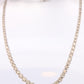 Platinum Diamond Tennis Necklace. PT850 round diamond Tennis Chain Strand. 5+CTW