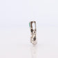 Platinum Emerald Pendant. Genuine Emerald and Diamond Door knocker PT900 Pendant