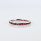 Vintage Tiffany and Co. Ruby Ring. Platinum Tiffany Ruby Full Eternity band