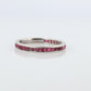 Vintage Tiffany and Co. Ruby Ring. Platinum Tiffany Ruby Full Eternity band