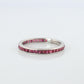 Vintage Tiffany and Co. Ruby Ring. Platinum Tiffany Ruby Full Eternity band