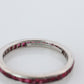 Vintage Tiffany and Co. Ruby Ring. Platinum Tiffany Ruby Full Eternity band