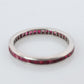 Vintage Tiffany and Co. Ruby Ring. Platinum Tiffany Ruby Full Eternity band